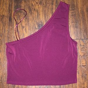 Forever 21 maroon crop top